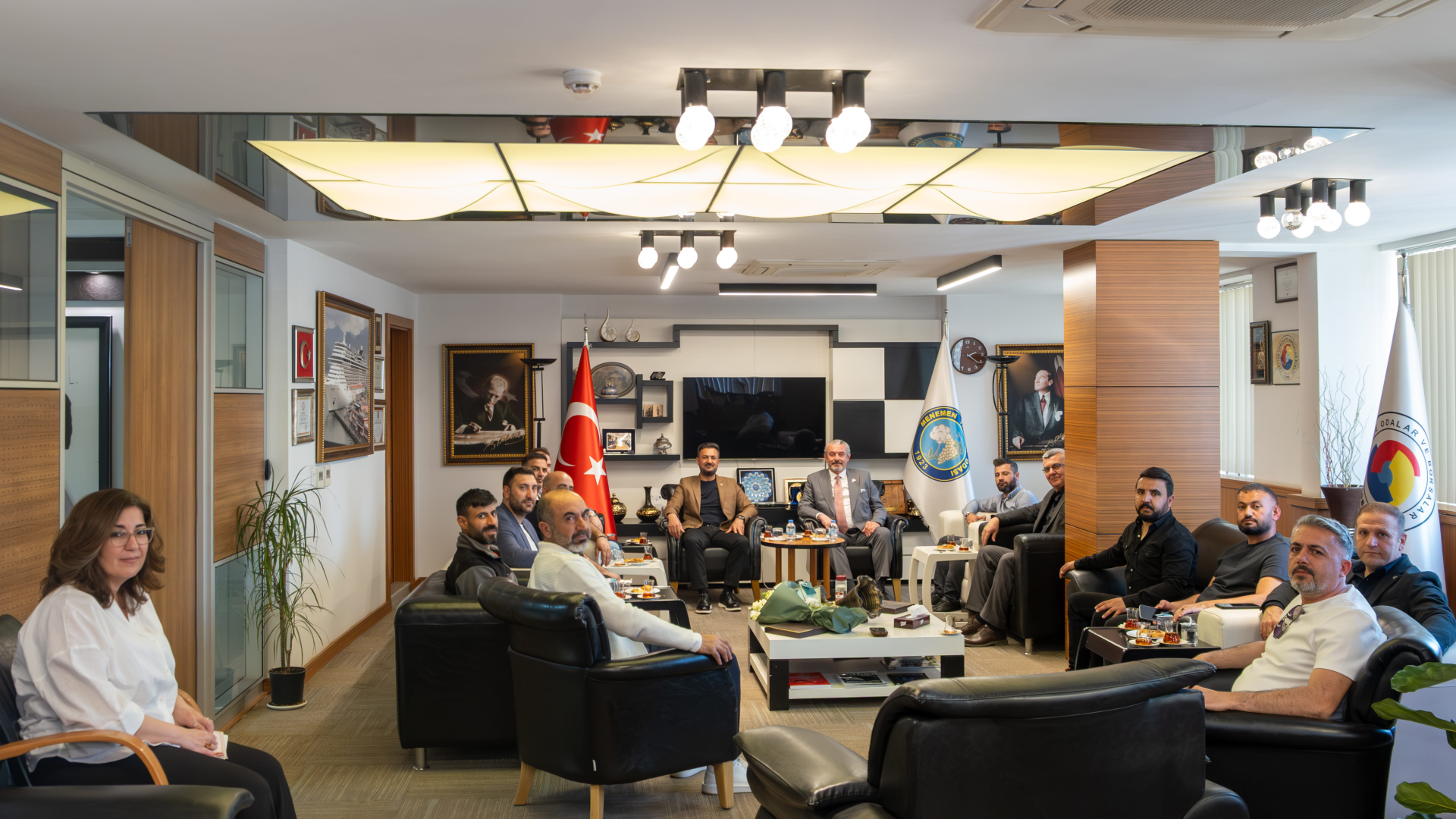YENİDEN REFAH PARTİSİ MENEMEN İLÇE BAŞKANLIĞI'NDAN ODAMIZA ZİYARET
